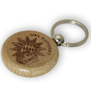 Wood Keychain, laser engraved